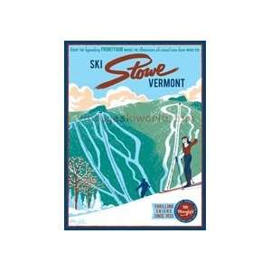  Ski Stowe Vermont Poster
