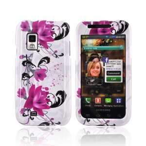  For Samsung Fascinate Hard Case PINK FLOWERS WHITE 