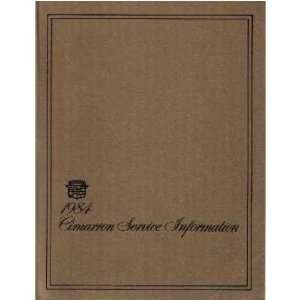  1984 CADILLAC CIMARRON Service Shop Repair Manual Book 