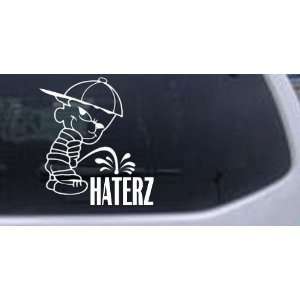   on Haterz Car Window Wall Laptop Decal Sticker    White 22in X 24.9in