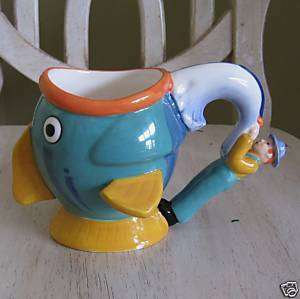 Nestle Coffee Mate Creamer Fish/Fisherman Coffee Mug  