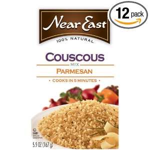 Near East Parmesan Couscous Mix, 5.9 Ounce Boxes (Pack of 12)  