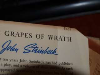 JOHN STEINBECK THE GRAPES OF WRATH FIRST EDITION / PRINTING  