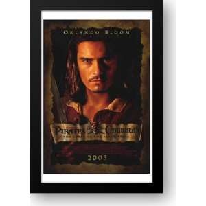 Pirates of the Caribbean The curse of the Black Pearl 15x21 Framed 