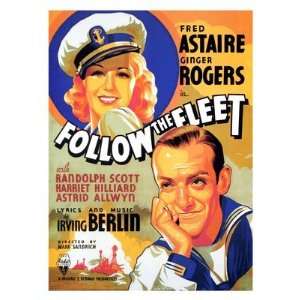  Retro Movie Prints Follow The Fleet   Musical Movie Print 