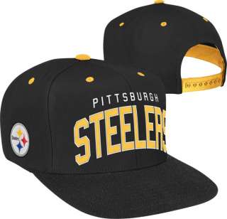 Pittsburgh Steelers Team Arch Snapback Adjustable Hat  