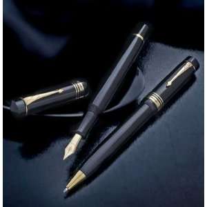  Conway Stewart Classic Black Nelson Fountain and Ink Pens 