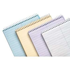 OfficeMax Steno Notebook, 6 x 9, Asst Paper Colors, Gregg Ruled, 80 