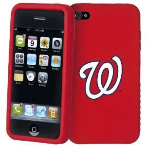  MLB Washington Nationals IPhone 4 Cashmere Silicone Case 