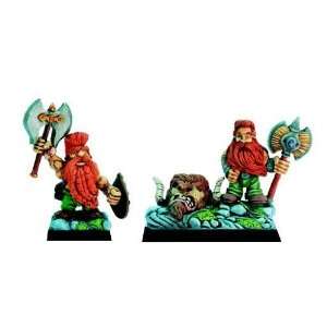    Fenryll Miniatures Demon Skinner Dwarves (2) Toys & Games