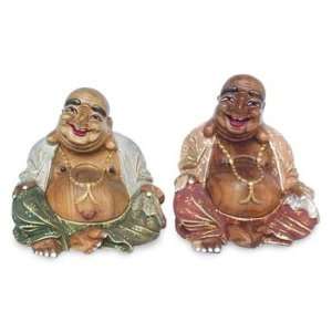  Smiling Tekong, statuettes (pair)