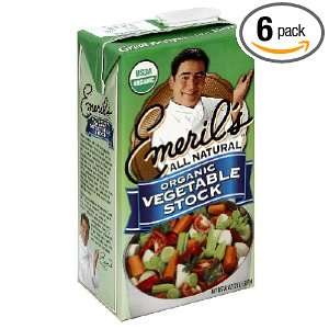 Emerils Stock All Natural Vegetable, 32 Ounce (Pack of 6)  
