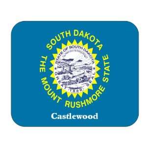  US State Flag   Castlewood, South Dakota (SD) Mouse Pad 