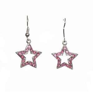  Earrings   E107   Crystal Star   Rose (Pink) SERENITY 