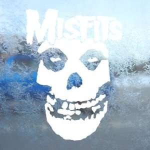  Misfits White Decal Punk Rock Band Laptop Window White 