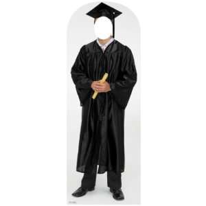   Black Cap and Gown Standin Standup Standee, Cutout 