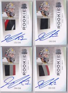   10 THE CUP #141 JHONAS ENROTH PATCH JERSEY AUTO LOT OF 4 /249  