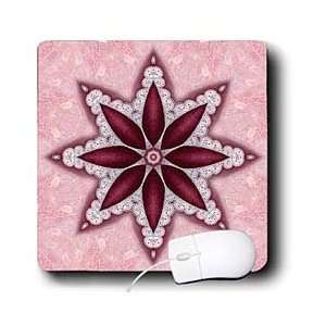     Pink Pinky Flower Gift Mandala   Mouse Pads Electronics