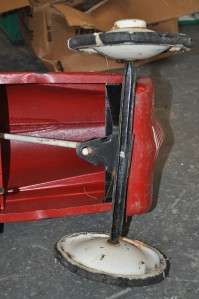 ANTIQUE FIRE CHIEF PEDAL CAR WITH BELL  