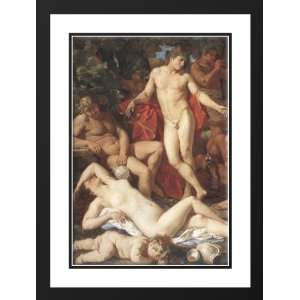  Poussin, Nicolas 28x38 Framed and Double Matted Midas and 