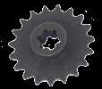   using this part PART07044 Sprocket Type U (D45mm/8 mm 17 teeth