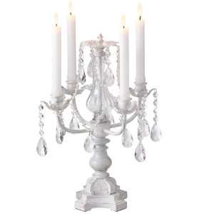  Midwest CBK White Beaded Candelabra