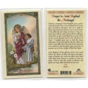  Prayer to St. Raphael the Archangel Holy Card (HC9 182E 