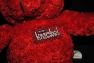 Red Hersheys Bear Plush Teddy Bear KRACKEL. Excellent condition 