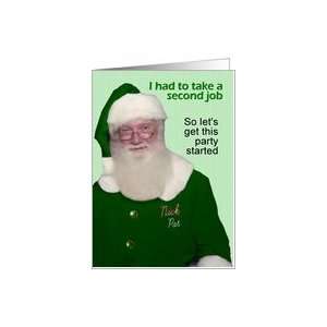  St. Patricks Day Santa Beer  FUNNY Card Health 