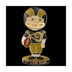  St. Louis Rams Bobble Head Football Player Pin Everything 