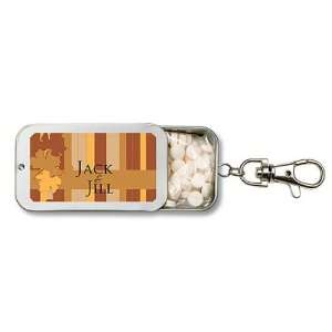   and Stripes Design Personalized Key Chain Mint Tin Favors (Set of 24