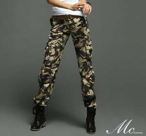 Matchic womens cargo pants trousers grey Camou S XXL  