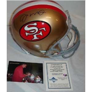  Autographed Joe Montana Helmet   Full Size Sf Sports 