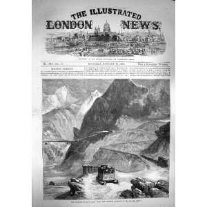 1869 Overland Route India Mont Cenis Railway Train 