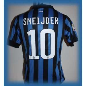  INTER (ITALY) HOME SNEIJDER 10 FOOTBALL SOCCER JERSEY X 