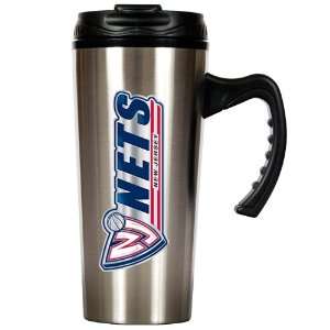  Sports NBA NETS 16oz Stainless Steel Travel Mug/Stainless 