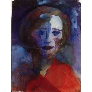  FRAMED oil paintings   Emil Nolde   24 x 32 inches   Lady 