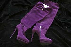 Casadei purple suede boots  brand new  