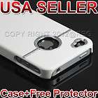   HARD BACK CASE+SCREEN PROTECTOR+DOCK COVER FOR APPLE IPHONE 4 4S 4G