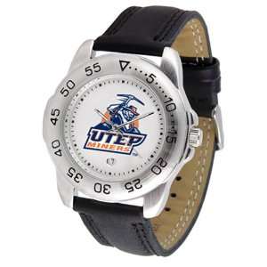  Texas El Paso Miners NCAA Sport Mens Watch (Leather Band 