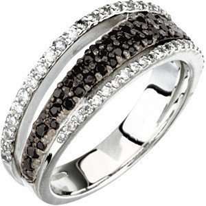   Black Spinel & Diamonds   14 kt White Gold Gemstone Ring for SALE(7