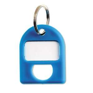 CARL  Replacement Security Cabinet Key Tags, Blue, 8/Pack 