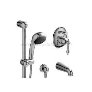   balance tub shower with diverter and stops RO68LCW Chrome w/White Cap