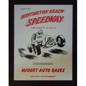    1947 Huntington Beach Speedway Poster Print