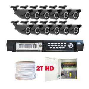  Professional 16 Channel H.264 DVR with 12 x 1/3 SONY CCD 