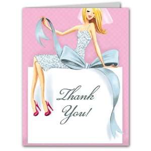  Beautiful Bride with Bow Thank You Notes (Blonde) Health 
