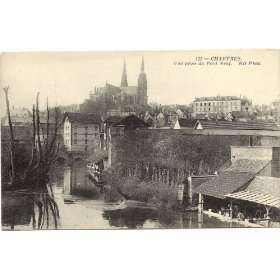   Postcard View from the Pont Neuf   Chartres France 