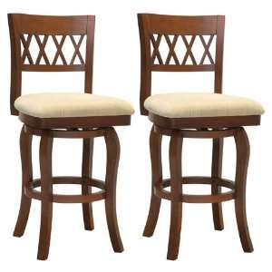  2 Pack of 29 Inch Wood Bar Stools