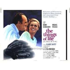 The Things of Life Poster Half Sheet 22x28 Romy Schneider Michel 