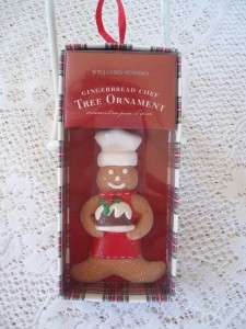 Williams Sonoma Gingerbread Cheff Christmas Tree Ornament  